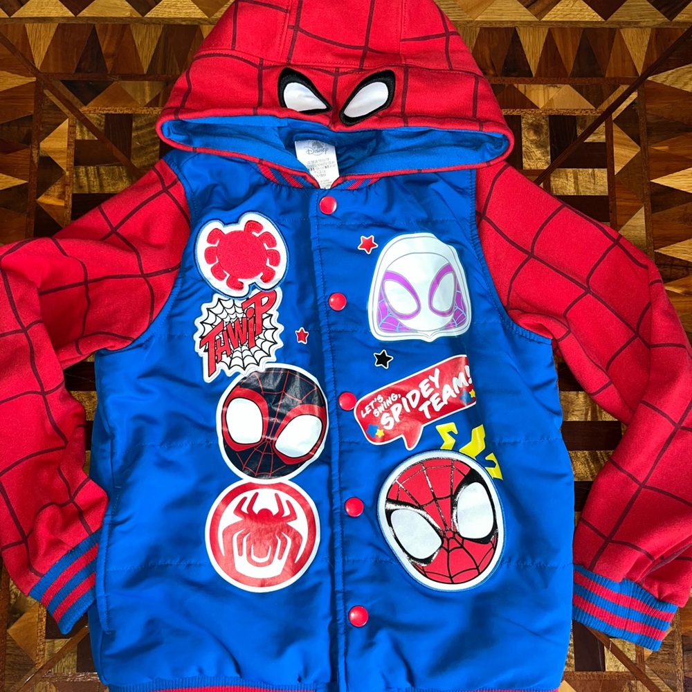Disney Marvel Spider-Man Varsity Hoodie Jacket